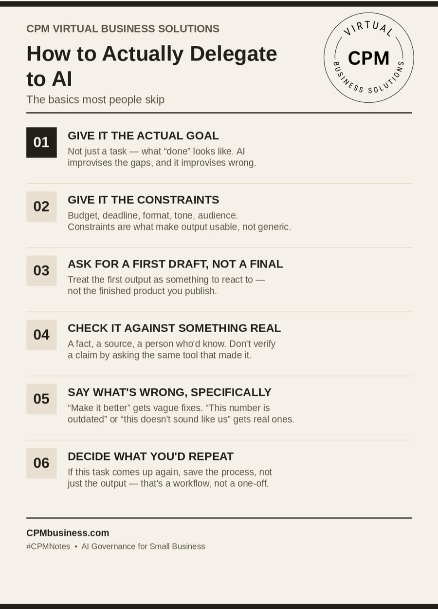 How to Delegate to AI How to Delegate to AI